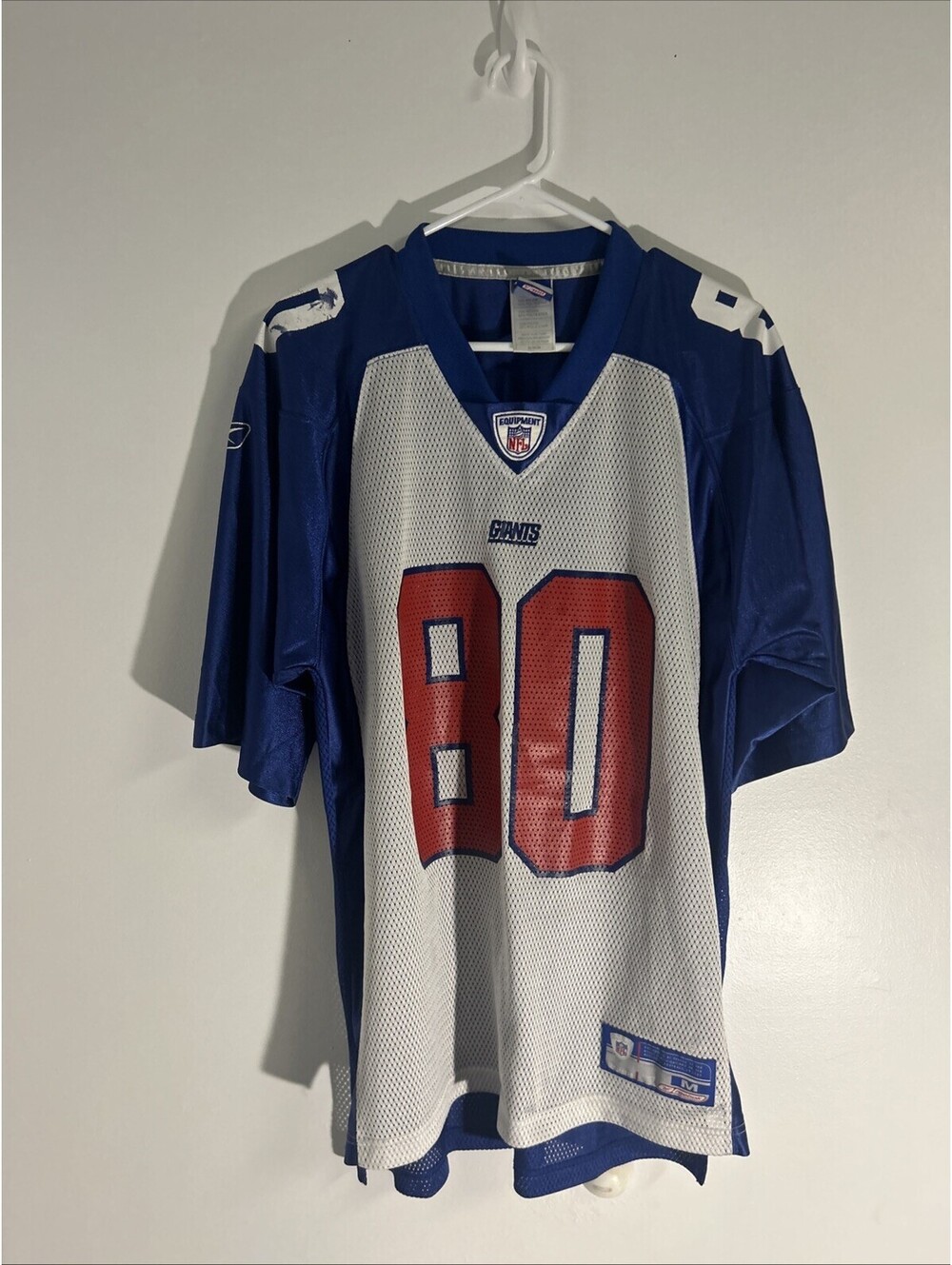 Rare Reebok Jeremy Shockey #80 NFL Giant Jersey Alternate Uniform Size Med
